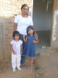 Norma and her daughters, Micaela,3, and Isabel, 5. Photograph taken in February 2013 during the home visit by our social worker to approve eligibility for participation in the pacemaker implant program. Norma received her implant shortly afterward, on February 19th.